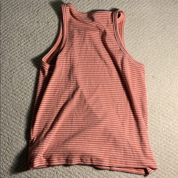 Coral Striped American Eagle Tank Top - Picture 3 of 3